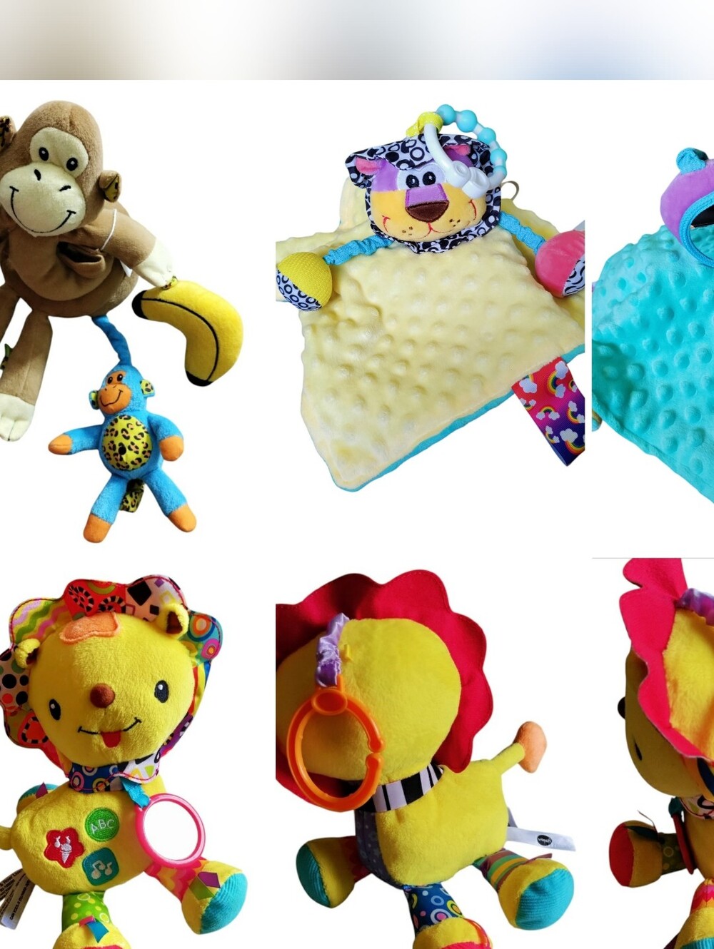 Baby Plush Activity Toy Bundle Lovey Crib Stroller